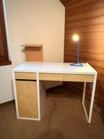 Schreibtisch IKEA weiss Holzoptik