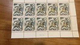 Druckbogen 1940 Inf.Rgt.27 mit Soldatenmotiv guter Zustand