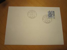 S1 schöner Brief mit Spezialstempel 8.8.88 Luzern NUR 50 RP