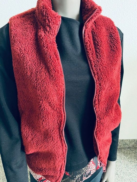 Joligiao Teddy Fleece Weste Damen - Weiche Plüschweste Mit Taschen