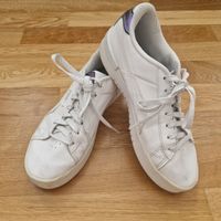 Pumas Sneakers Gr. 39 weiss lila Glitzer metallic