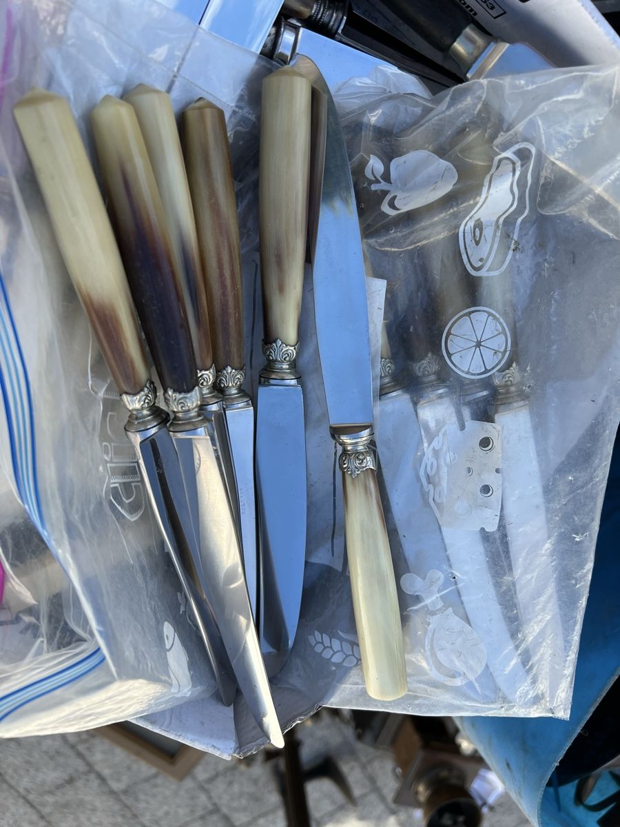 Coltelli:  Messer SET Horngriffe – Usato da Dittingen venduto da Bellevista 3