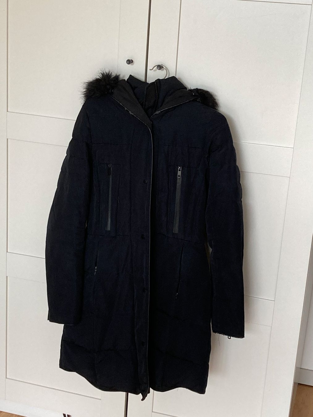 Zara Cappotti: Zara Dunkelblauer Wintermantel; Gr.XS – Usato da Zürich venduto da LisM.