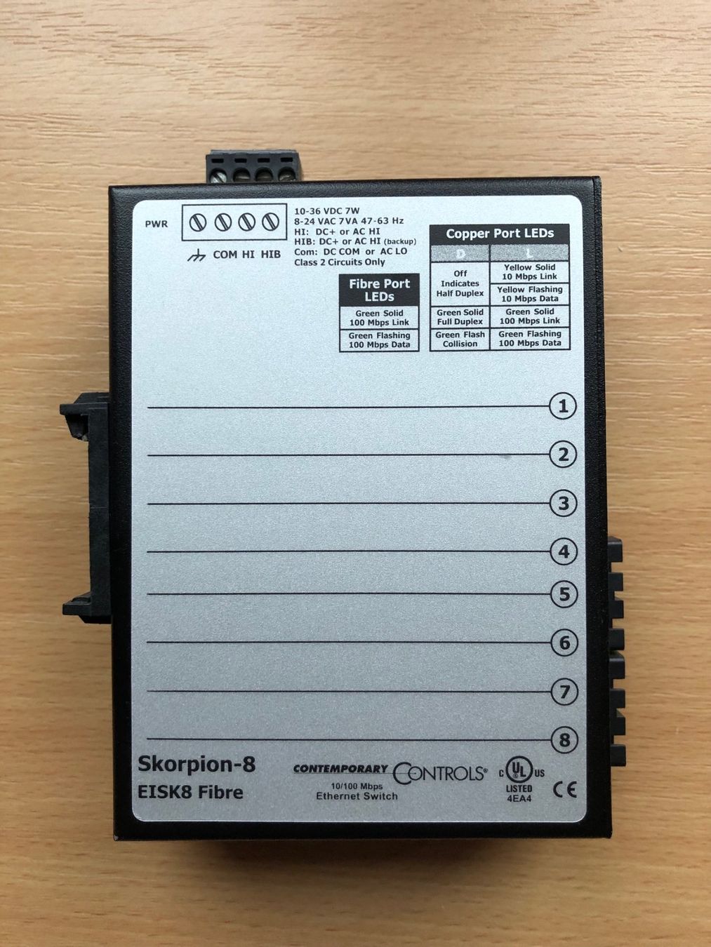 Hub & Switch: CTRLink Skorpion-Fibre-Switch EISK8-100T-FCS – Usato da Buchs SG venduto da Handyman77 1
