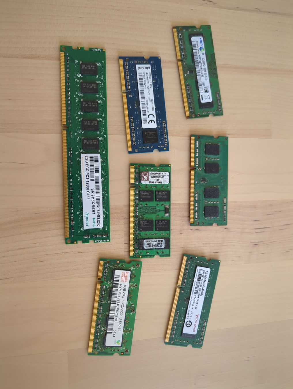 Memory / RAM: Lot Ram DDR2/DDR3 – Defekt aus Niederwangen BE von EByte