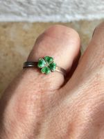 Silberring Mädchen mit Kleeblatt-Motiv🍀 (49)