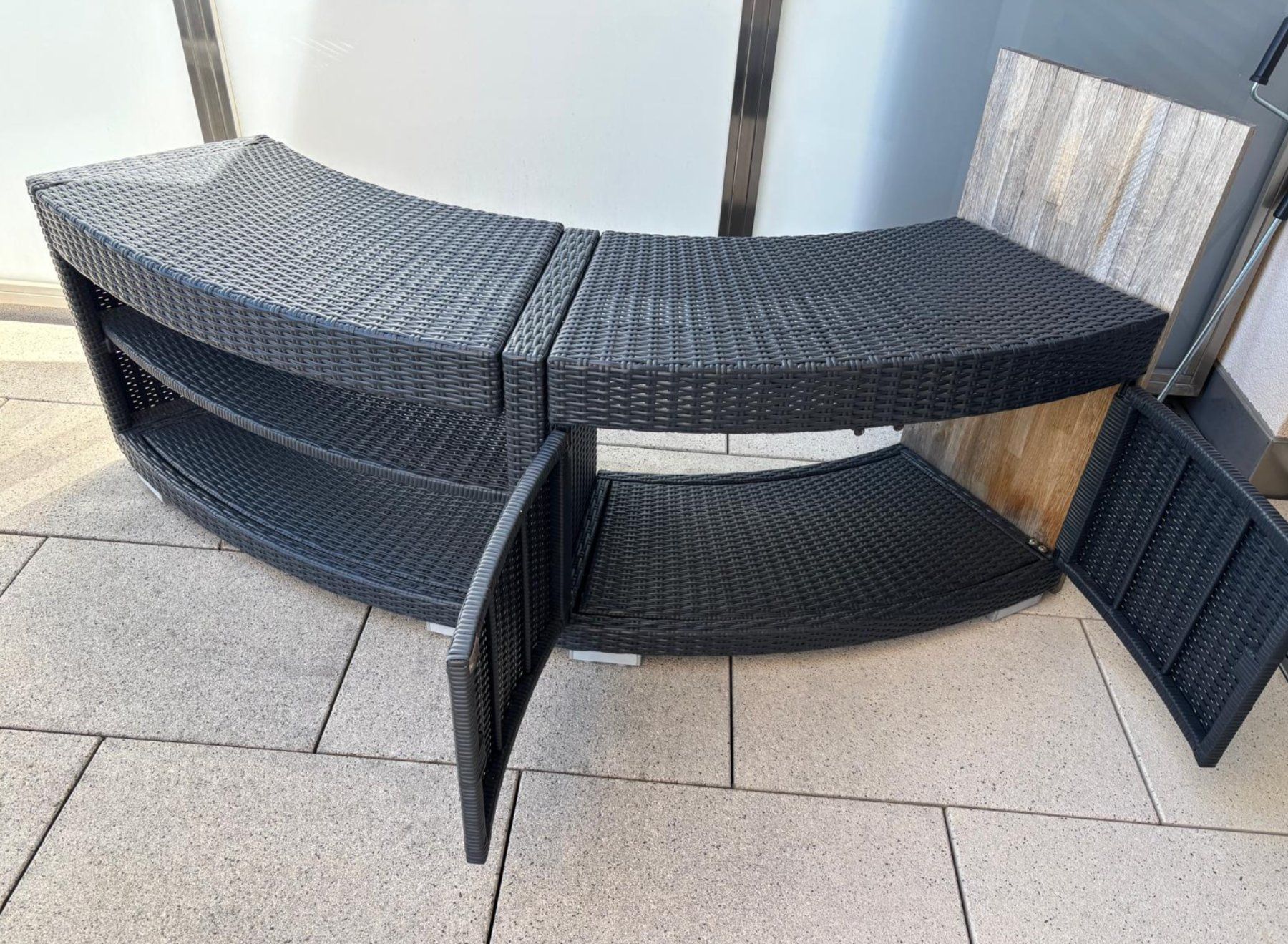 Piscine: Whirlpool Umrandung Rattan – Usato da Steinhausen venduto da mirabella777 1