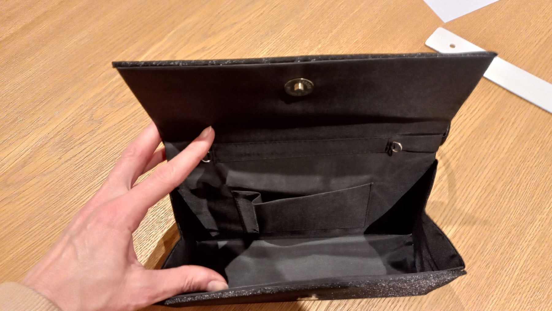Taschen für Damen: Schwarze Abendtasche Glitzer Clutch festlich, elegant – Neu (gemäss Beschreibung) aus Leukerbad von vwgolf01 2