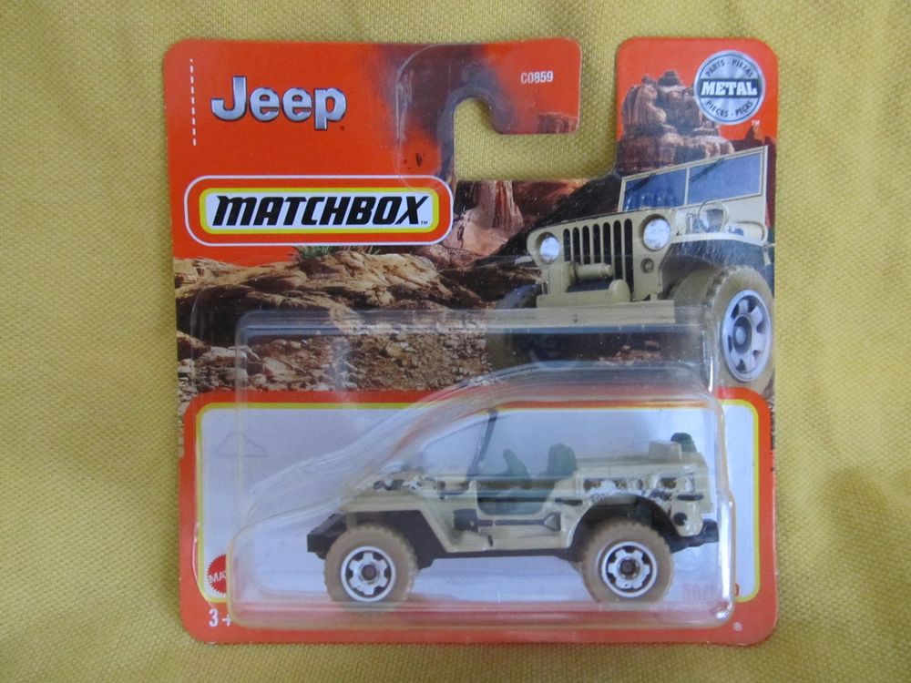 Matchbox 1948 Willys Jeep Toy Car - With Flashing Light Feature - View #2