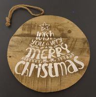 *WEIHNACHTS - TÜRSCHILD* MIT AUFH./DM 29CM/TIPTOP