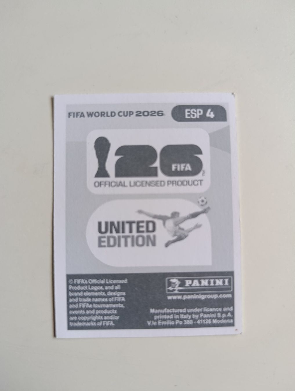 Panini Sammelbilder & Trading cards: Panini World Cup 2026 ESP 4 – Neu (gemäss Beschreibung) aus Lavey-Village von pas_7xd2 1