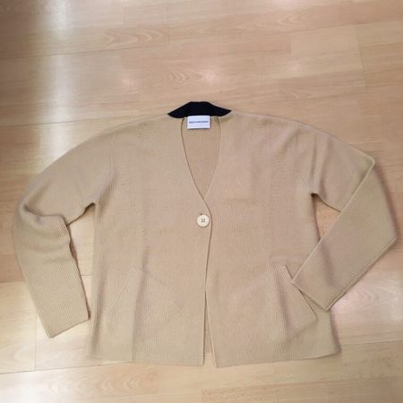 Herzensangelegenheit Jacke beige marine m Cashmere Gr 40