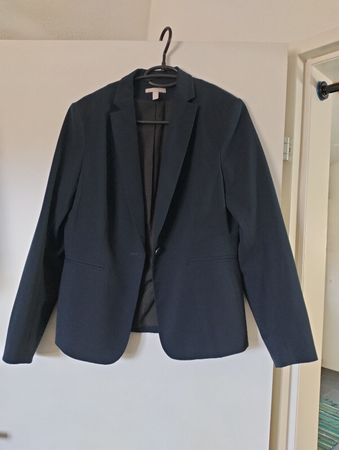Dunkelblauer Damenblazer - zeitloser Klassiker Gr. 40