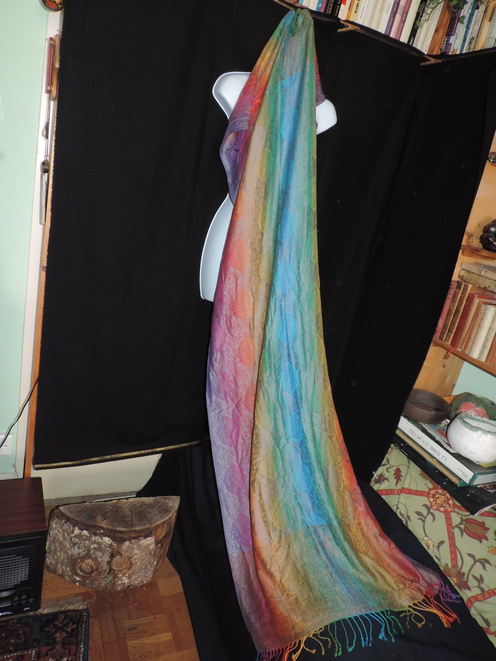 Foulard & Sciarpe: pasmina véritable multicolor – Usato da Genève venduto da Axelle333 1