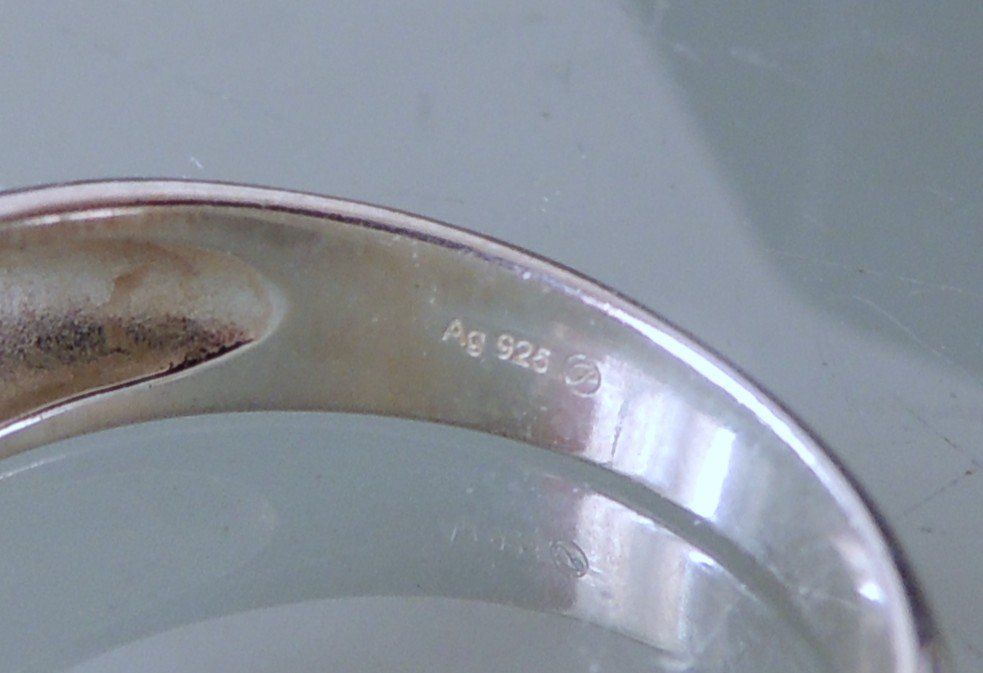 Anelli: POMPIDOU Silber 925 Fingerring Gr. 57 – Usato da Waldenburg venduto da schaller707 3