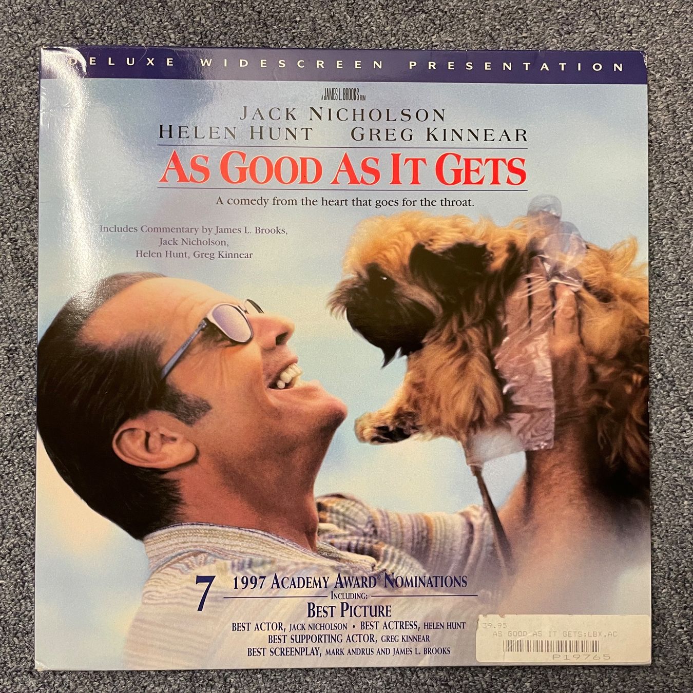 Alle DVDs: Jack Nicholson: As Good As It Gets - LASER DISC - LD - Engl. – Gebraucht aus Stans von Brode