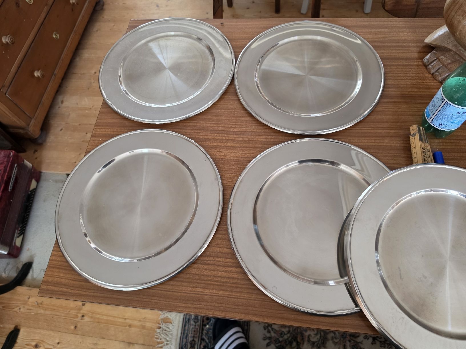 Piatti: teller metall 8 Stuck Guter Zustand – Usato da Mettlen venduto da elios0888