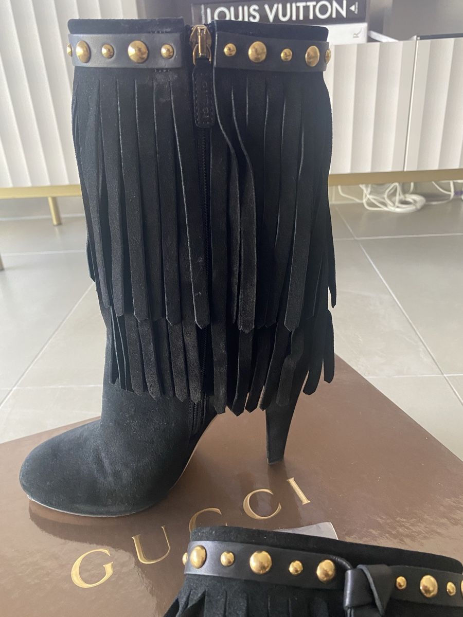 Gucci Scarpe da donna: Gucci stivaletti con frange – Usato da Mendrisio venduto da SGR85 7