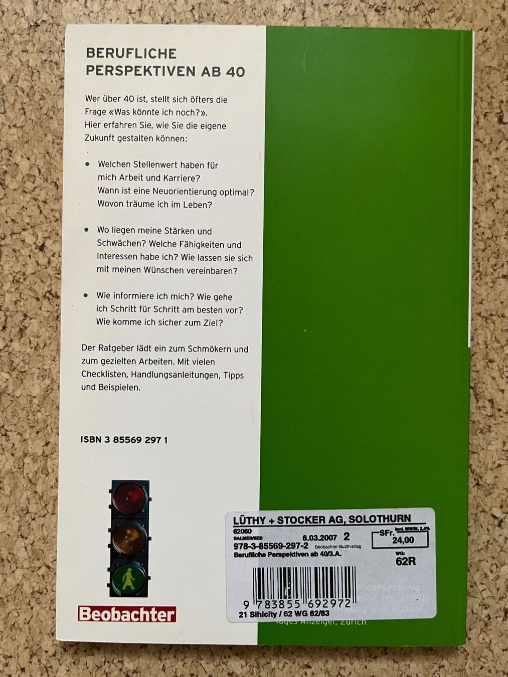 Libri: Taschenbuch "Beobachter - Berufliche Perspektiven ab 40" – Usato da Grosswangen venduto da Vita500 1