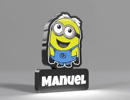 Lightbox lumière led MINIONS