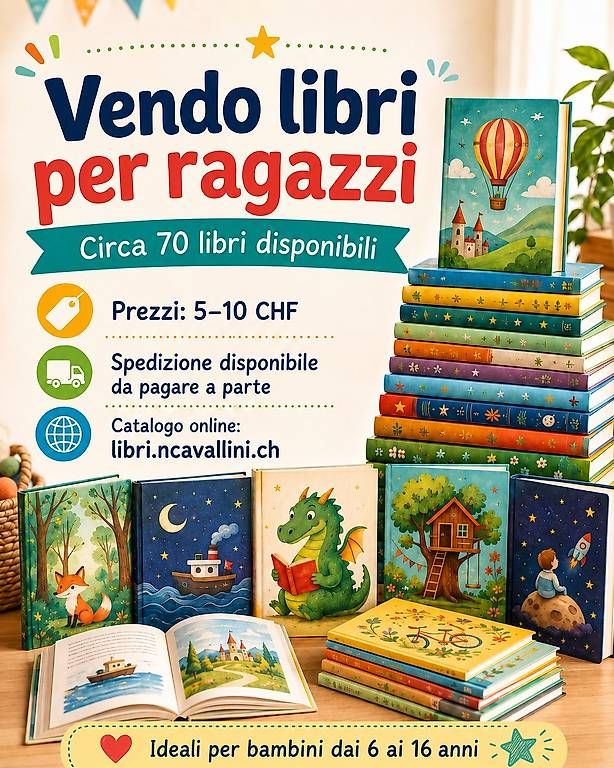 Libri: Vendo circa 70 libri per ragazzi/e dai 6 ai 16 anni – Usato da Zürich venduto da nca_8vgj