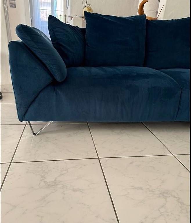 Sofas: Ecksofa Blau Cord  – D'occasion à Zürich par jam_f7nf 1