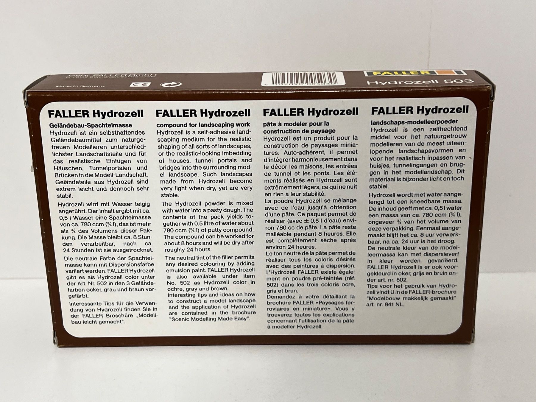 Faller Modelleisenbahnen: FALLER  Hydrozell 503 – Neu und originalverpackt aus Geroldswil von TopTrain54 1