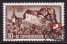 Bundesfeier SBK-Nr. 2 (Schloss Laupen 1939) gestempelt
