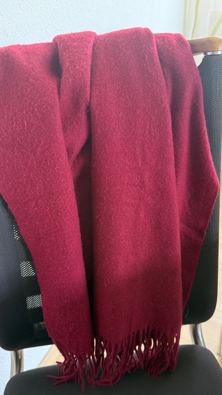 Foulard & Sciarpe: Schal - Poncho Schal dunkelrot - Kaschmir – Usato da Samedan venduto da Gischpel25 3