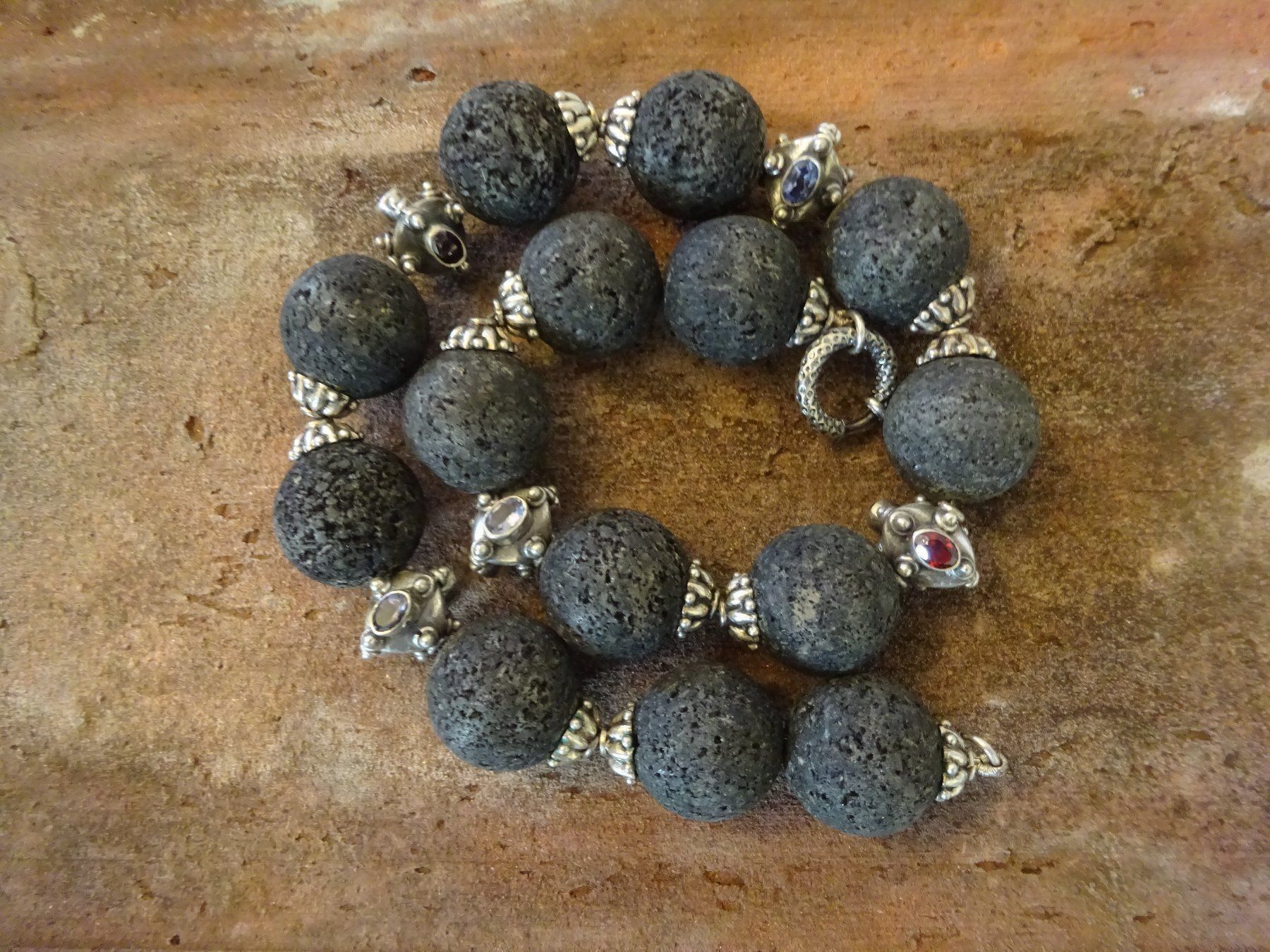 Ketten: Kette Lava Granat Amethyst / 925 S – Gebraucht aus Esslingen von FetteSchnecke 4