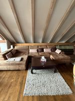 Ecksofa braun Stoff gut erhaltene Masse L-Form