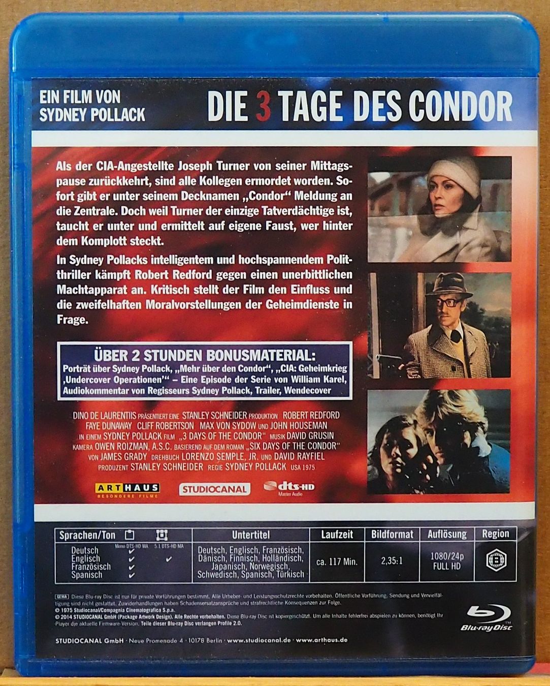 Alle DVDs: Die 3 Tage des Condor / Robert Redford – Gebraucht aus Chur von dluli 1
