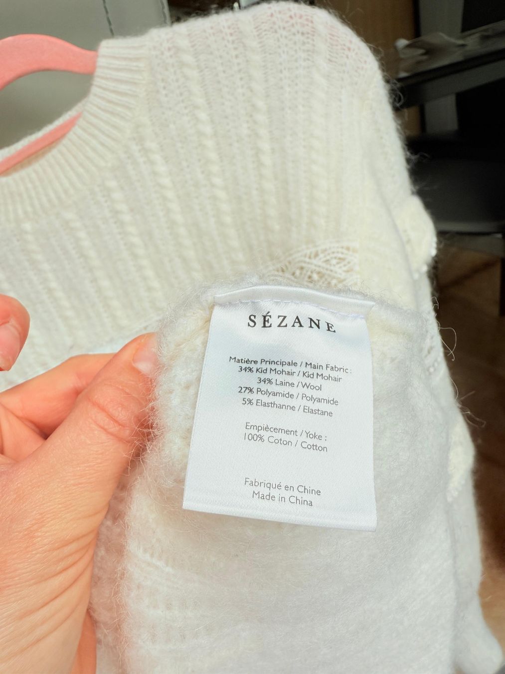 Sezane Maglioni & Felpe: Sézane Pullover Bluse Wolle Gr. S-M 36-38 – Usato da Winterthur venduto da tim_cl8x 1