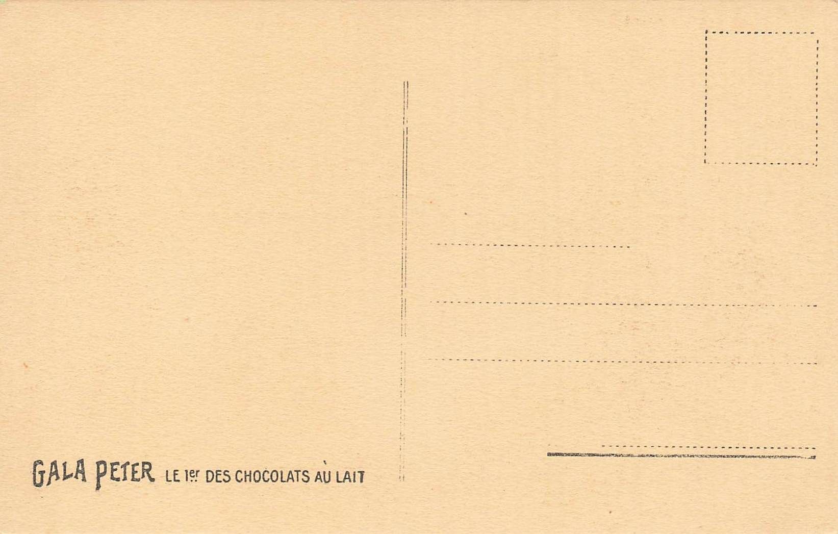 Cartoline postali: Gala Peter chocolats Lausanne – Usato da Biasca venduto da Blenio71 1