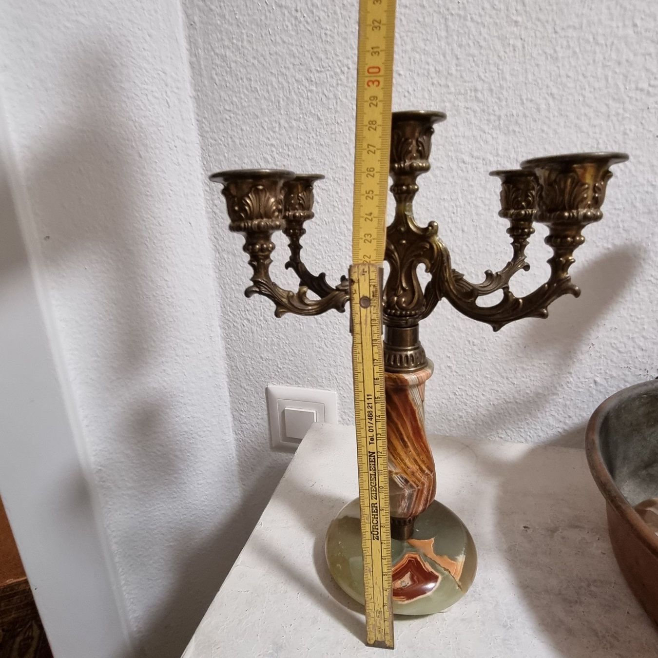 Bougeoirs: Kerzenständer Bronze/Onyx – D'occasion à Zürich par Melossoap 2