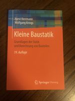 Kleine Baustatik Grundlagen der Statik und Berechnung von Ba