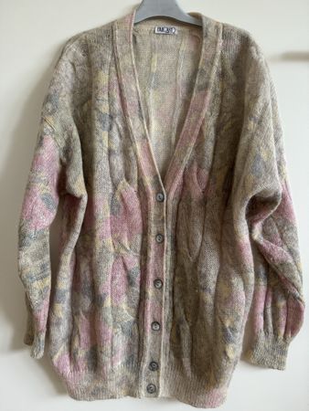 Cardigan Falcaro en super kid mohair, taille 46