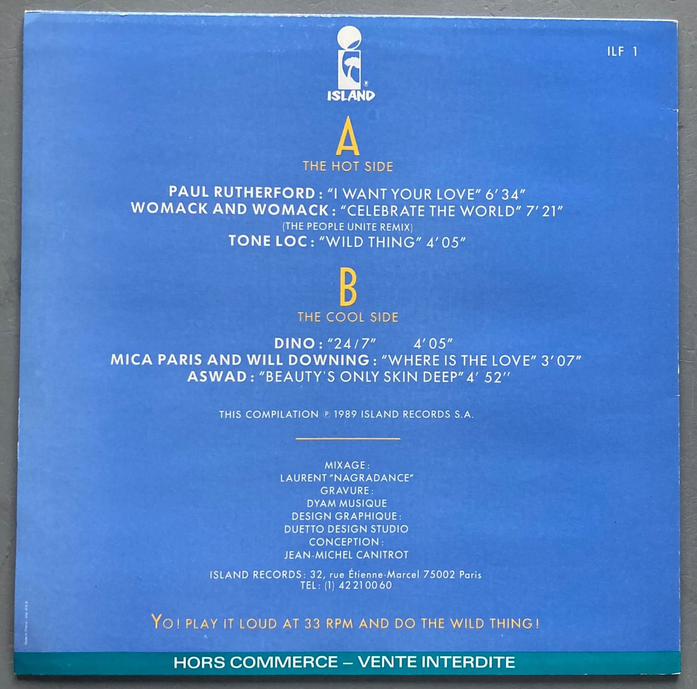 Dischi in vinile: DIVERS ARTISTES - ISLAND SUMMER 89 – Usato da Poliez-Pittet venduto da Newtown-Records 1