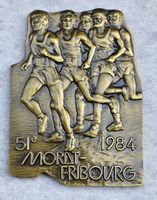 Médaille course Morat-Fribourg 1984 51ème édition bronze