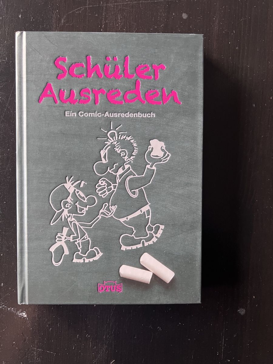 Libri: Schüler Ausreden, Ein Comic-Ausredenbuch – Nuovo (secondo la descrizione) da Zürich venduto da man_nq66