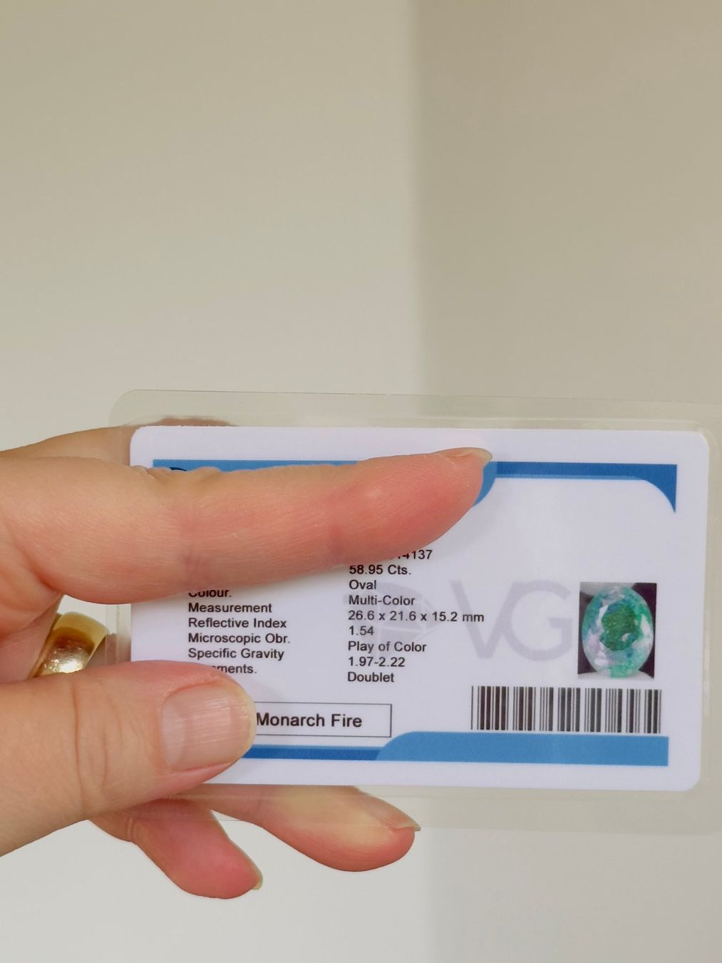 Pietre preziose: Certified 58.95 Ct  Monarch Fire – Nuovo e nell'imballaggio originale da Genève venduto da AWWA 8