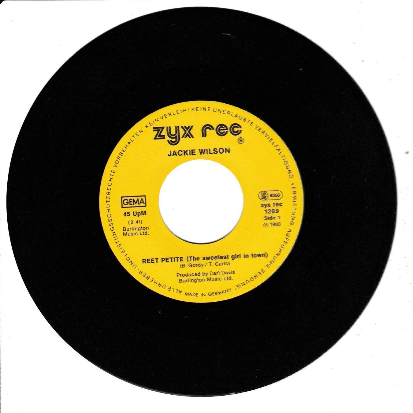 Vinyles: Jackie Wilson - Reet Petite 7" Vinyl – D'occasion à Tübach par JamesStone 2