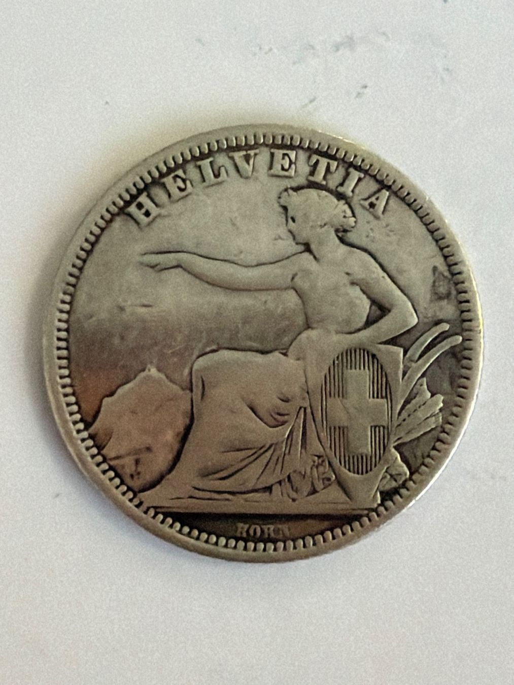 Alle Münzen: 1.- silber 1861 (52) – Gebraucht aus Bonstetten von juliestore 1