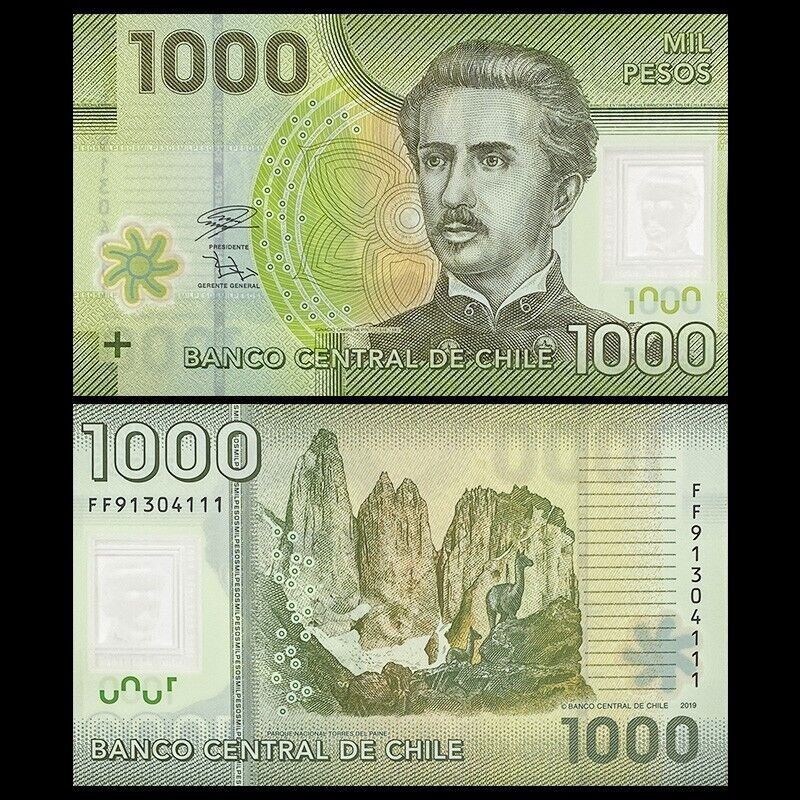 Banconote: Chile 1000 Pesos P-161 Polymer UNZ – Nuovo (secondo la descrizione) da Steffisburg venduto da ber_8htf