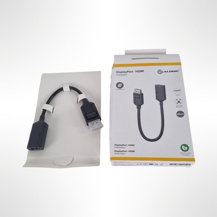 ALOGIC Displayport To HDMI Adapter | 1.4 / 20 cm (Neu (gemäss ...