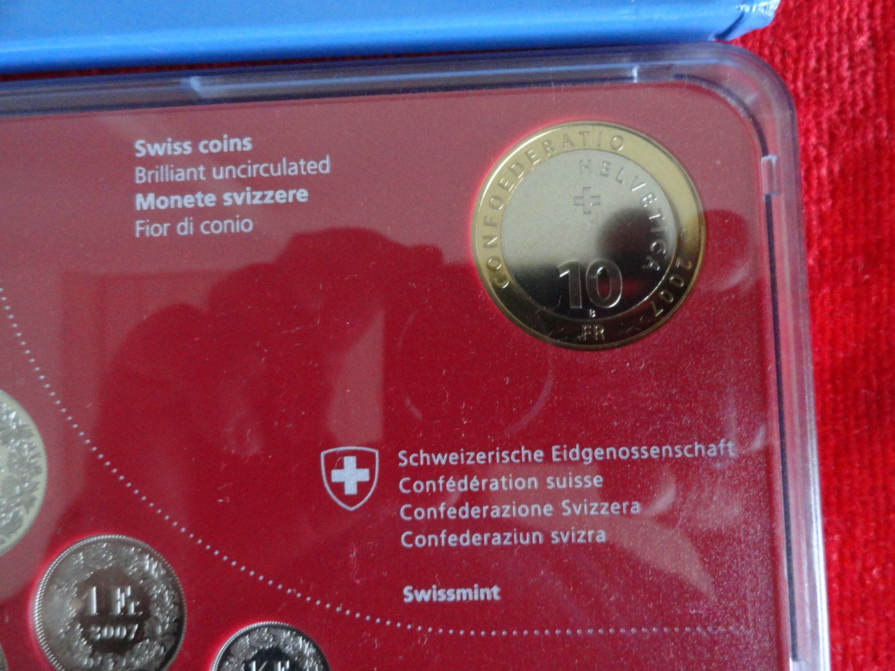Tutti le monete: Schweizer Münzen-Set 2007, Steinbock, Stempelglanz – Nuovo e nell'imballaggio originale da Gerlafingen venduto da Shiva_74 6