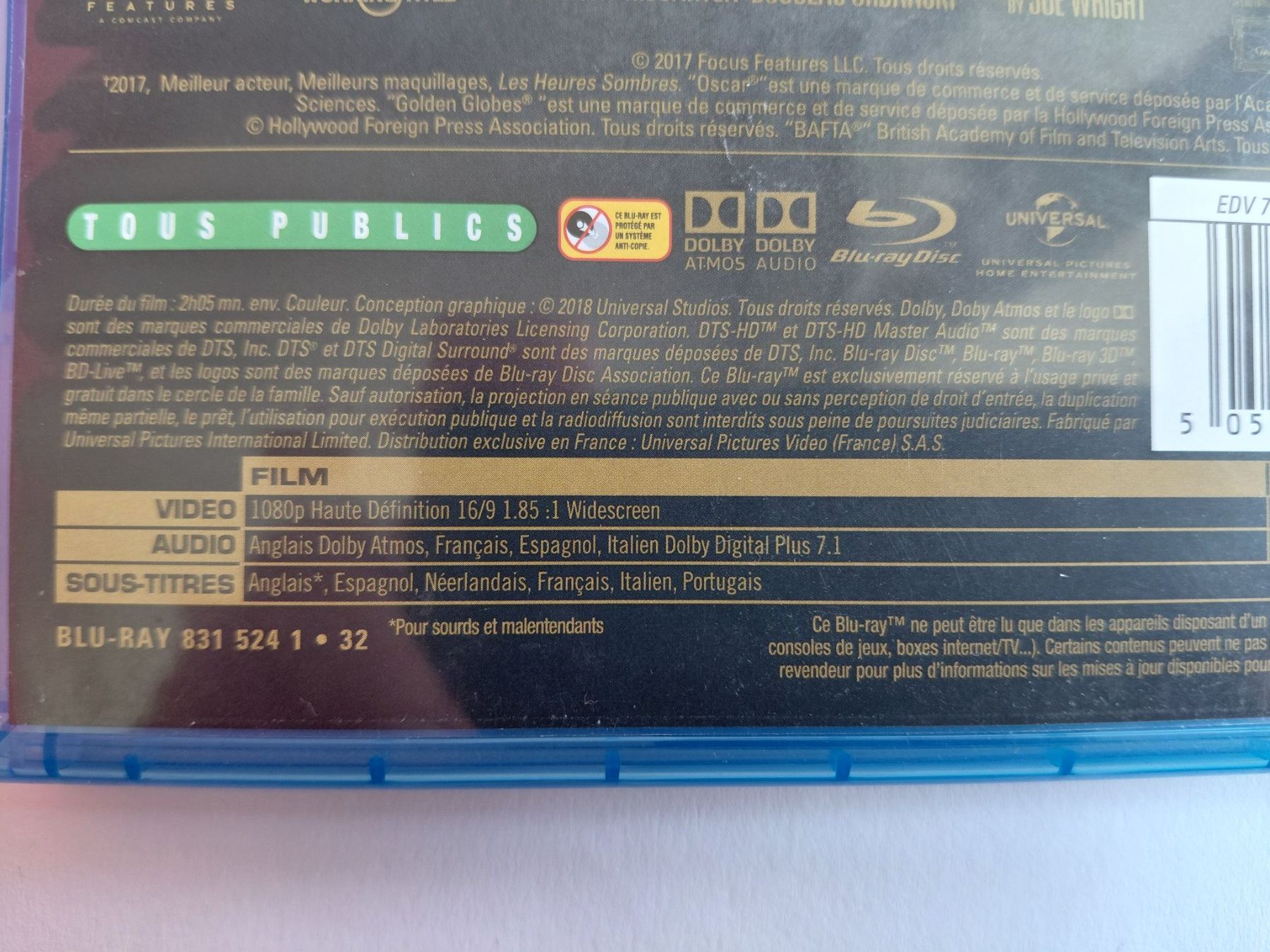 Tutti i DVDs: LES HEURES SOMBRES – Usato da Denges venduto da Hellboy10 2