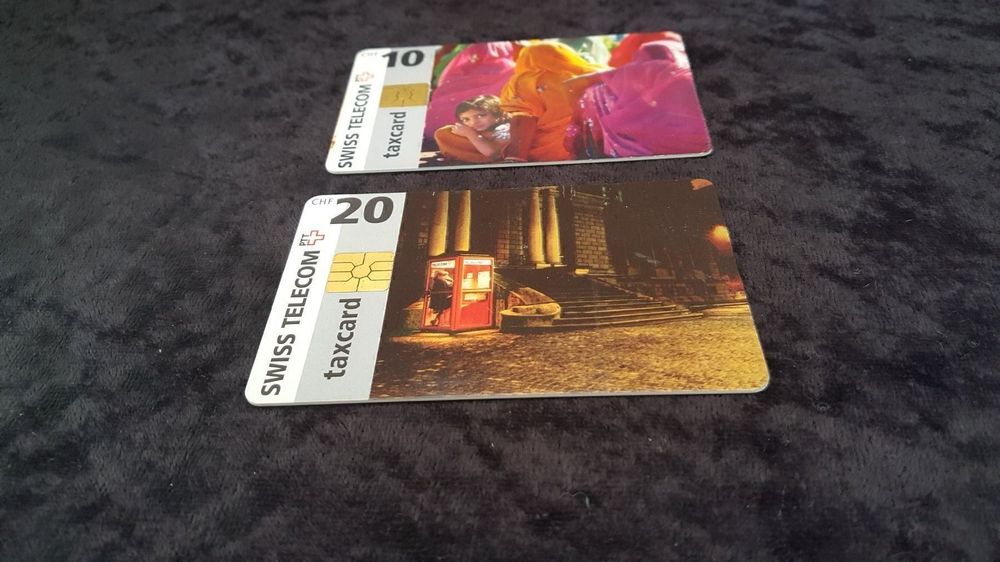 Cartes de téléphone: 2 Taxcards von 1999 – D'occasion à Reinach par 3Guggerli