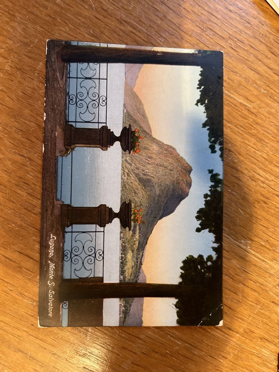 Cartoline postali: Lugano Monte S Salvatore – Usato da Sarnen venduto da Muenzen.-M