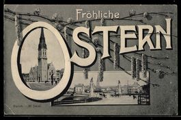 Grusskarten-AK Zürich, St. Jakob - Kirc